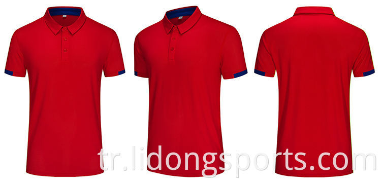 Sıcak Satış Erkek Moda Polo Gömlek Kısa Kollu Tee Sıradan Temel Golf Spor T-Shirt